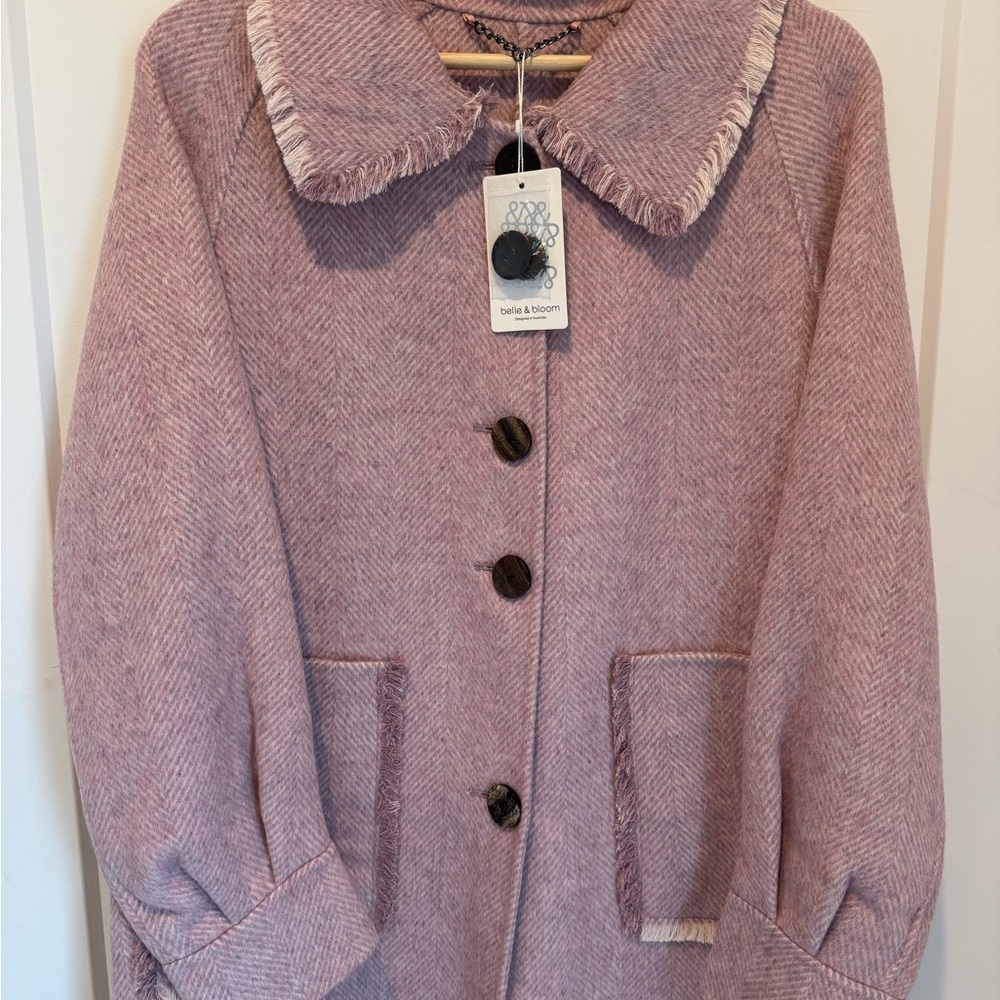 NWT Belle & Bloom Wool Coat - Picture 4 of 6